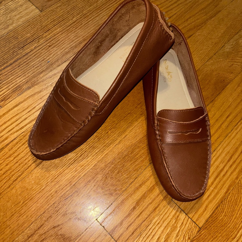 Coach and Four Chestnut Leather Flats